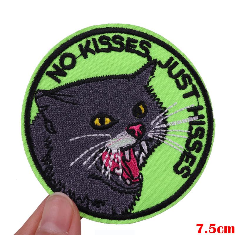 Animal Frog Patches Hats Bags Embroidered Sew Patch DIY Cartoon Animal Iron On Patches For Clothing Cat Frog Embroidery Stickers