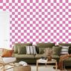 Checkerboard Wallpaper White and Purple for Living Room and Bedroom 50x1000