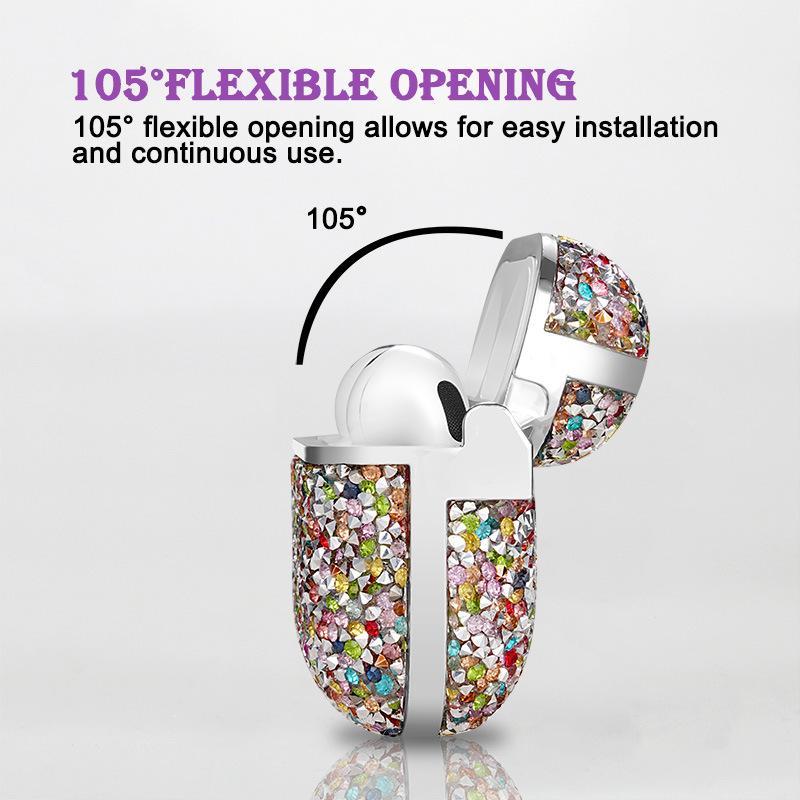 The new Rainbow Diamond earphone cover is compatible with Apple AirPods 4th Gen Plated AirPods Pro 2