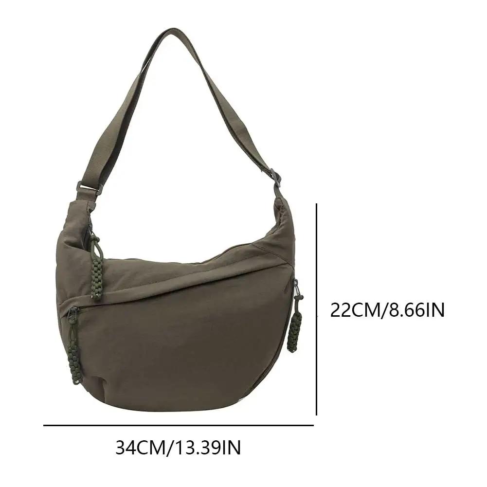 Women Stylish Dumpling Bag Multi-pockets Hobo Sling Bag Large Capacity Fashion Shoulder Bag Adjustable Strap Outdoor Travel Bag
