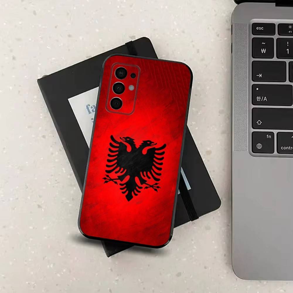 

A-Albania F-Flag-ES For Samsung Galaxy A73,31,32,72,41,53,52,71,22,5G,Note,J7,8,9 Soft Black Silicone Phone Case SamsungA22 5G