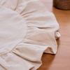 Cotton Ruffled Placemats Solid Color Afternoon Tea Placemat  for Wedding Decoration Table Decor