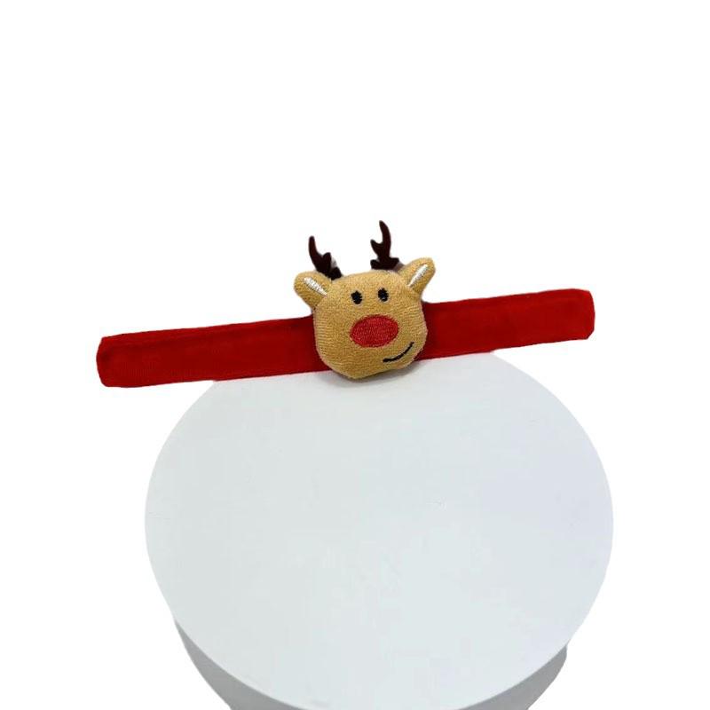 Creative Christmas & Halloween Snap Bracelet with Cartoon Reindeer, Pumpkin, Vampire, and Monster Designs