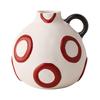 Ceramic Vase Kettle Flower Vase Flowerpot Geometric Graffiti Flower Arrangement Accessories Home Decoration Accessories