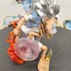 Anime One Piece Nica Luffy Five Speed wind And Fire Wheel Luffy Action Figure Figurine Model Toy Desktop Ornament Birthday Gift