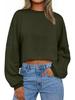 Women's Urban Style Autumn Polyester Pullover: Round Neck, Long Sleeve, Loose Fit