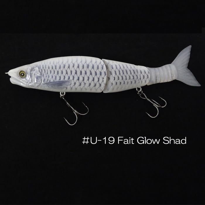 Guncraft Jointed Claw MIX 183 Type F Floating Feint Glow Shad #U-19