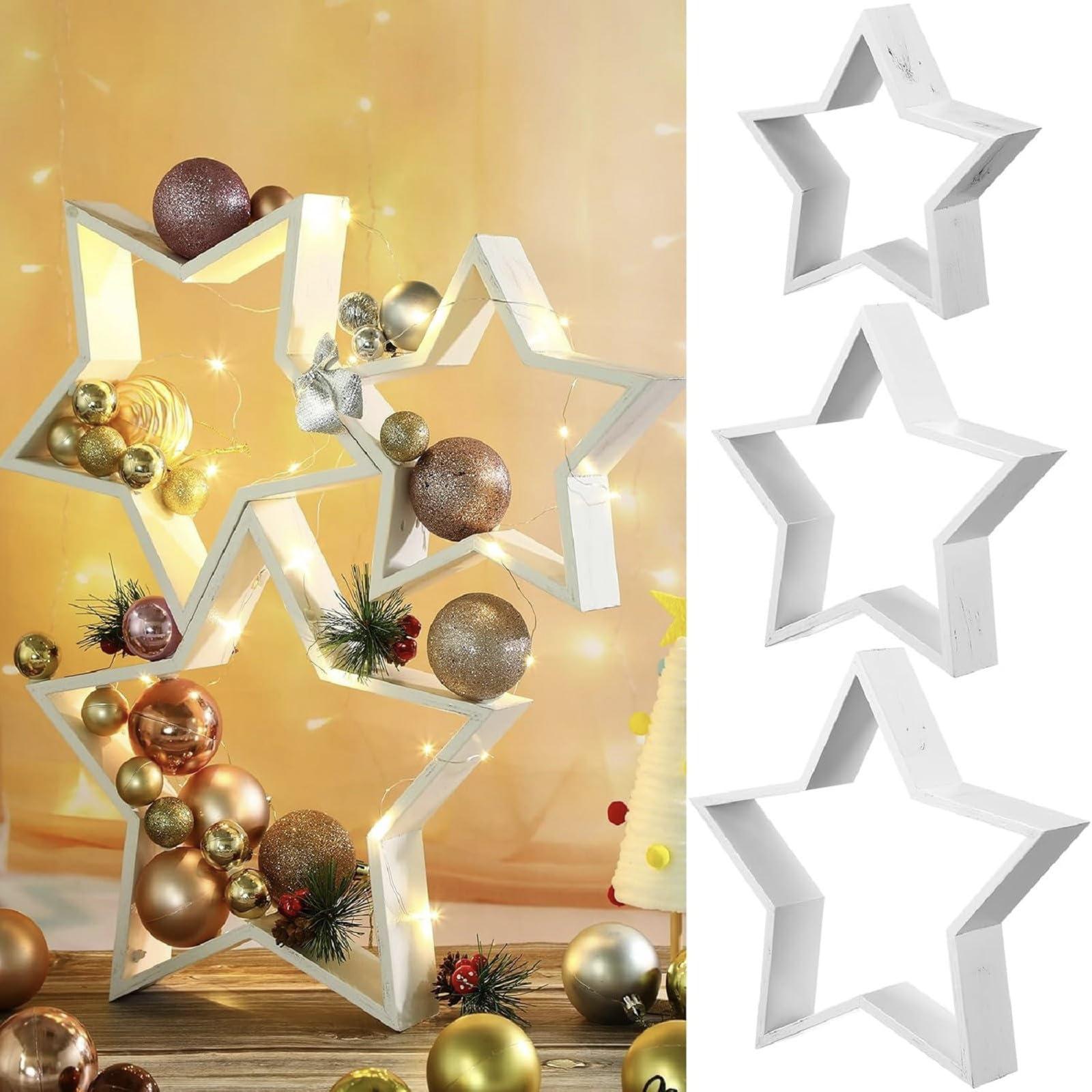 

Рождественские украшения, реквизит, украшения, деревянная пятиконечная звезда, настенная звезда, подвеска, украшение для праздничной атмосферы One Size