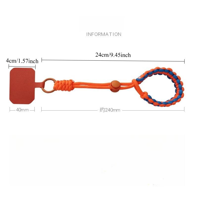 1PC Mobile Phone Lanyard Short Wrist Adjustable Braided Belt Fashionable Outdoor Sports Artifact Strong Men and Women