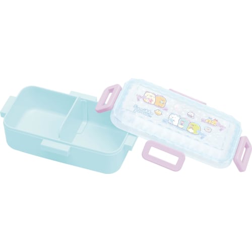 SAN-X Sumikko Gurashi 4-Point Lock Fluffy Lunch Box (Diamond Cut) KA27402 H90 X W170 X D60mm