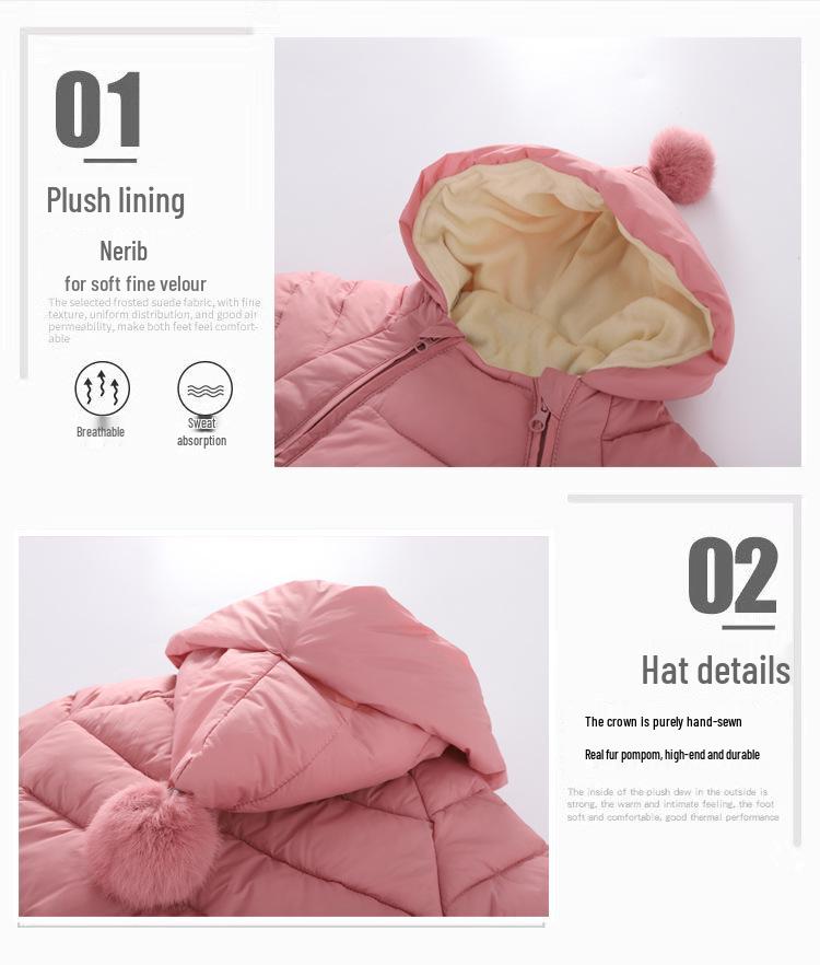 YY Baby Autumn/Winter Velvet Onesie Set - Thickened Warm Newborn Romper