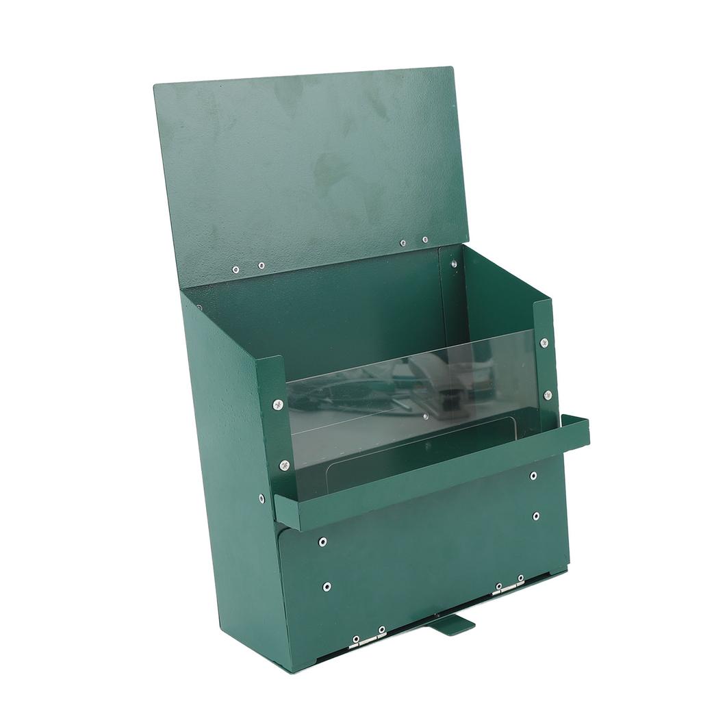 Metall Eichhörnchen Futterspender mit transparenter Acrylplatte Haustier Picknicktisch Montierte Futterbox für Außengarten