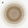 1PC Round Flower Print Table Placemat Nordic Style Non-slip Placemat Heat Insulation Furniture Decoration Mat Coffee Cup Mats LS