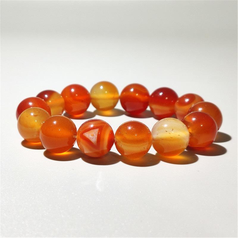 Natural stone crystal geometric beaded bracelet retro high-end bracelet women's niche light luxury versatile jewelry