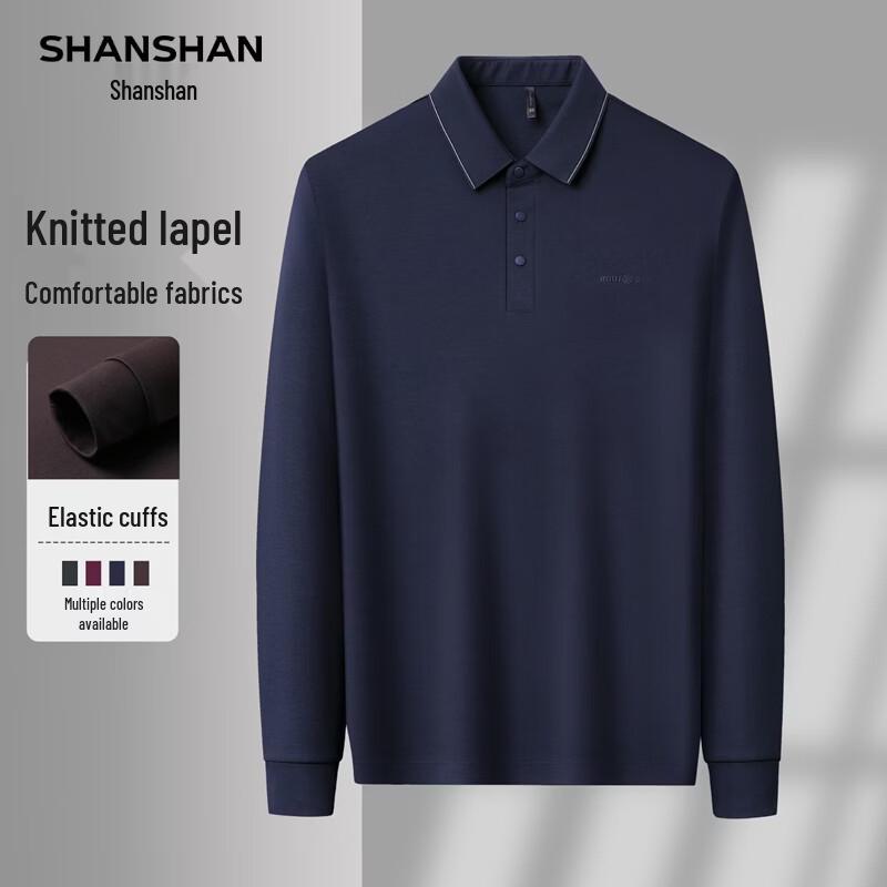

Мужская рубашка-поло с длинным рукавом в стиле business casual от SHANSHAN XL