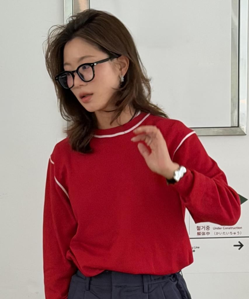 UNIVERSE GARMENT Soft Daily Knit_Red