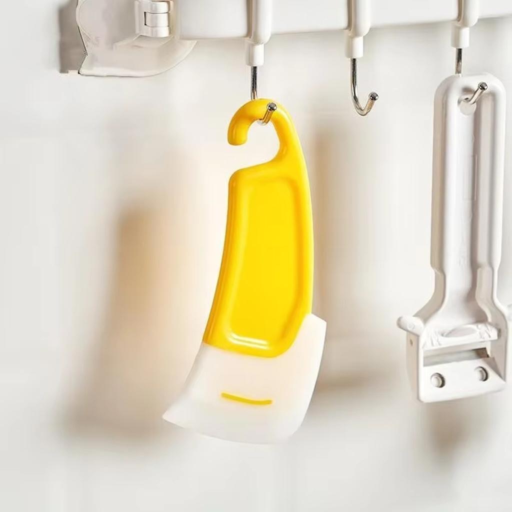 Soft Silicone Kitchen Scraper Oil Stain Remover Cleaner for Pot Pan Stove Top