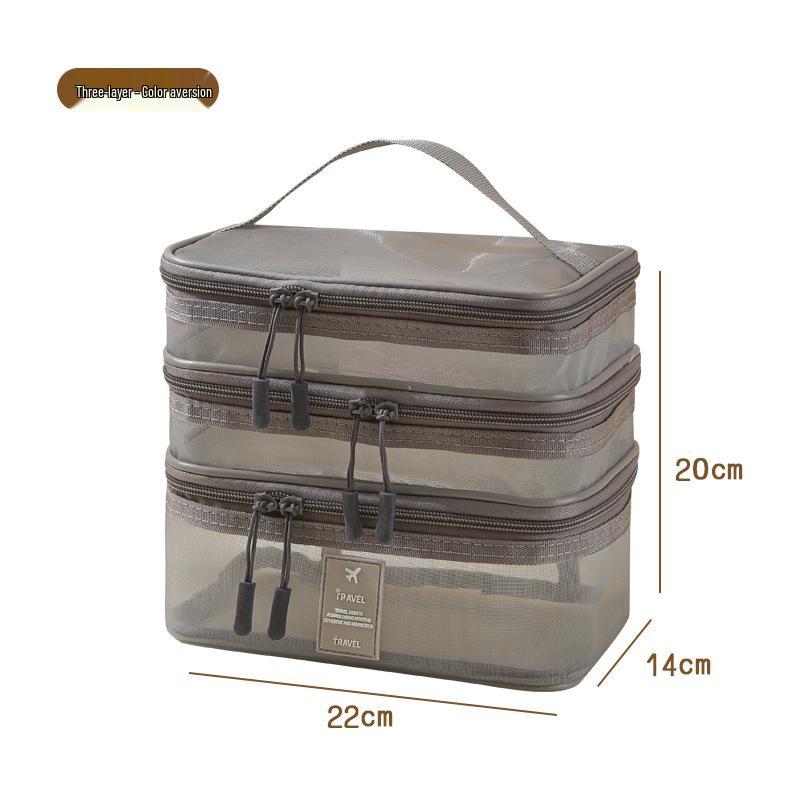 Large Capacity Portable Makeup and Skincare Travel Bag