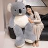 Non-Toxic Giant Size Koala Plush Throw Pillow Sleeping Companion Pillow Sofa Decoration Doll Stuffed Animal Toy Birthday Gift