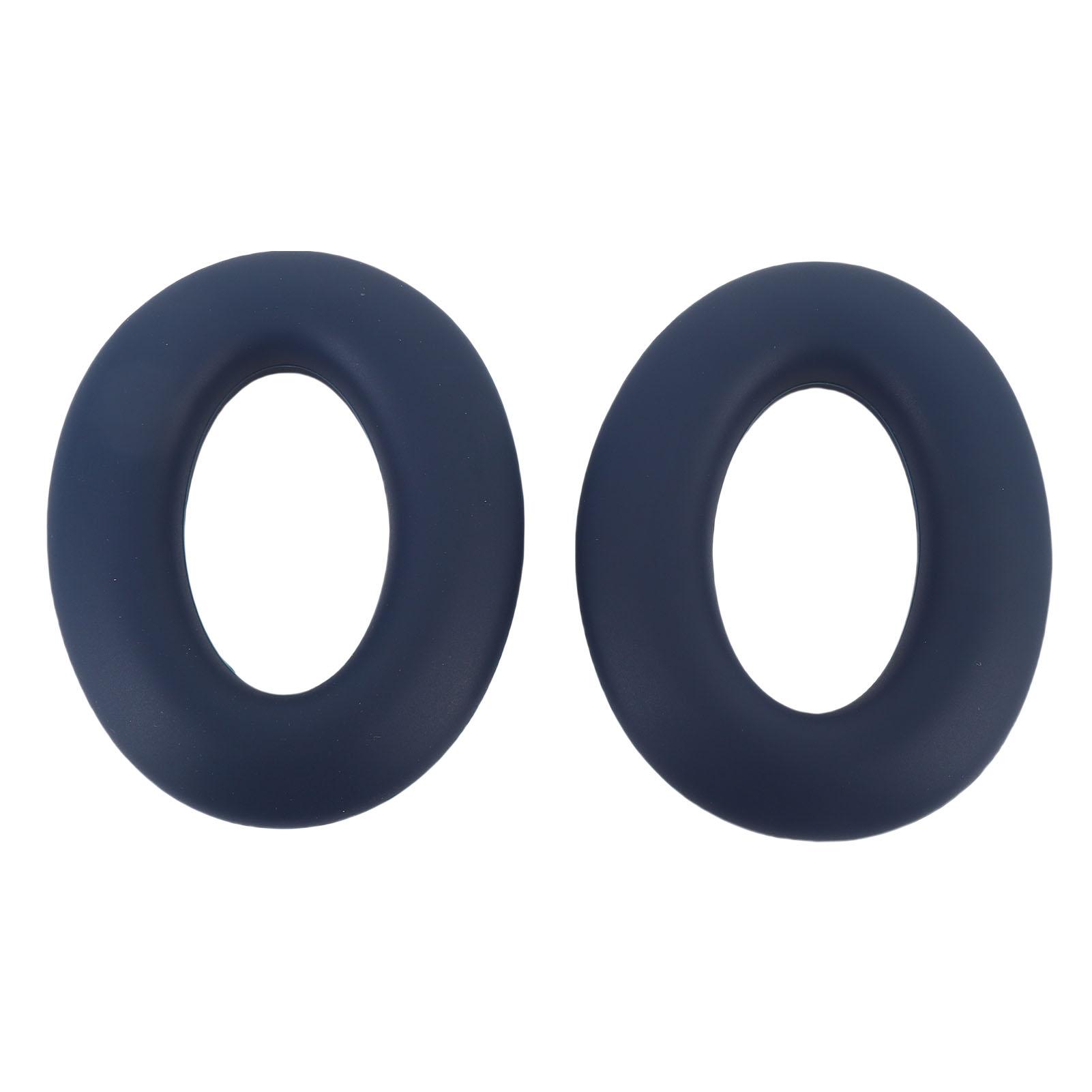 

Silicone Earpads Skin Friendly Protective Ear Pads Cushions with Headband Cover for QC45 QC35 QC25 синий