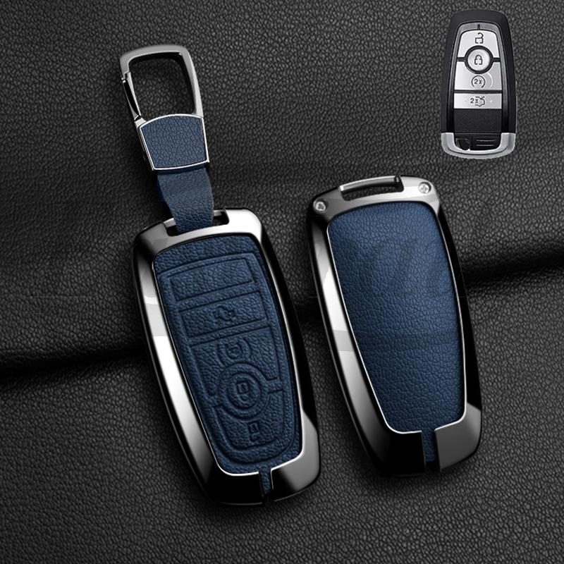 Car Key Case Holder Cover for Ford Mondeo Explorer Edge Expedition F-450 F-350 F150 Fusion Mustang Everest Accessories Styling