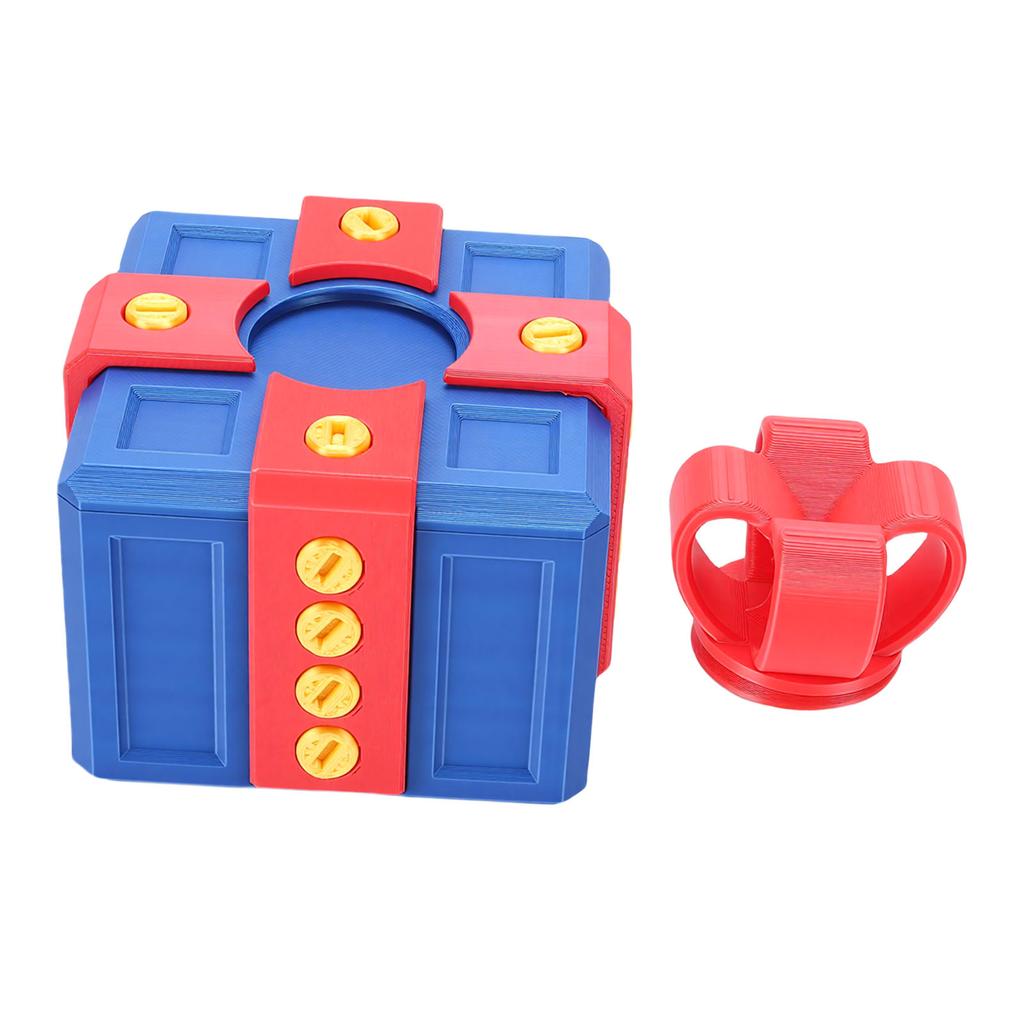 Annoying Gift Box 7x6.5x6.5cm Interactive 3D Printed Prank Screw Present Box for Birthday Xmas Spring Festival