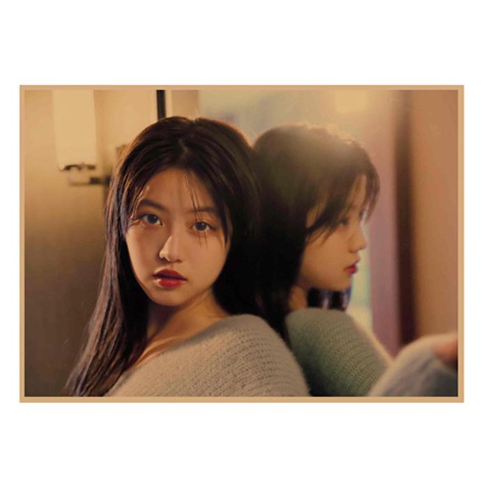 Mio Imada Retro Kraft Paper Poster - Japanese Beauty Wall Art Mural