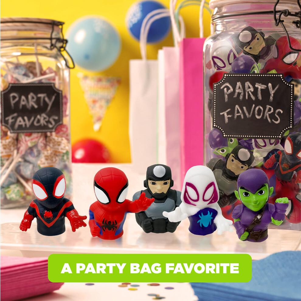 Spidey & His Amazing Friends 5 Piece Finger Puppet Set - Party Favors  Educational  Bath Toys  Floating Pool Toys  Beach Toys  Finger Toys  Playtime