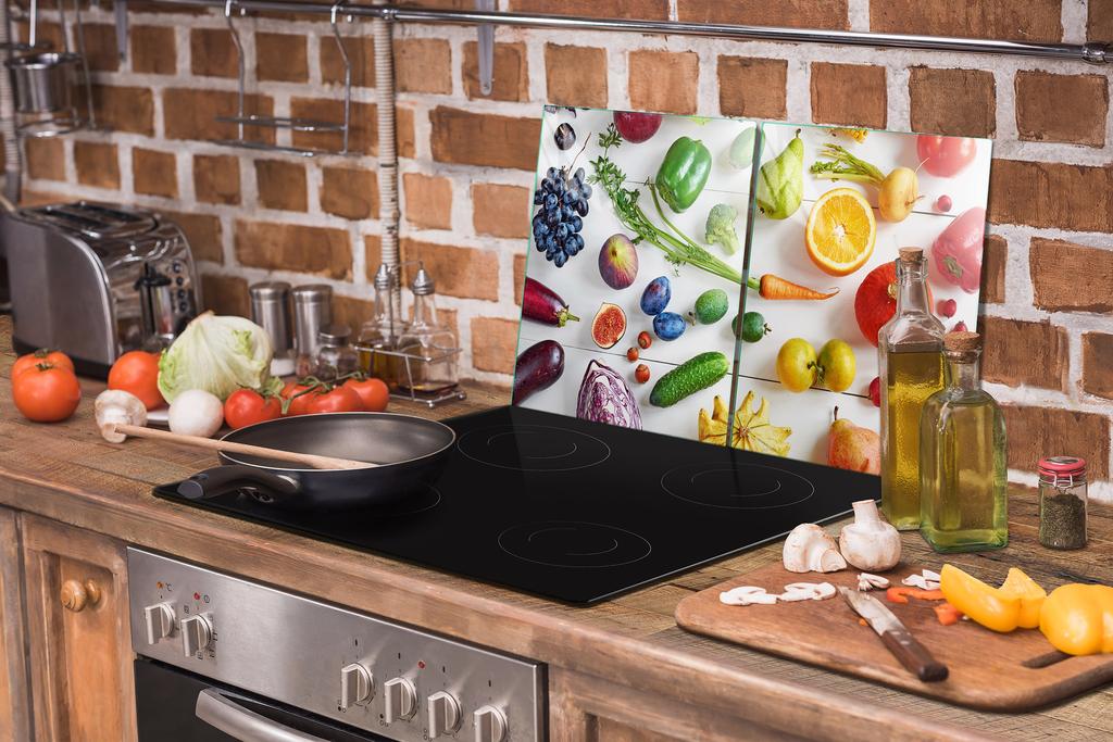 Glass Protective Plate for the Stove 2x45x52 Vegetables
