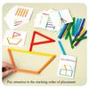 Wooden children's logical thinking early education puzzle, baby color cognition puzzle, building blocks puzzle, wooden toys