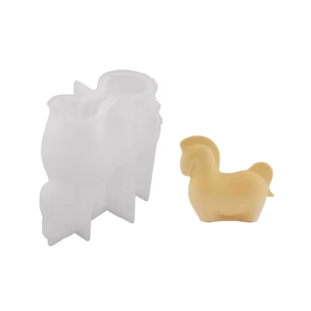 Gypsum Crafting 3D Pony Silicone Mold DIY Cute Epoxy Resin Mould Reusable Handmade Craft DIY Craft Molds Gift Supplies