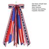 Patriotic Wreath Sash for Front Door Red White Blue Star Wreath Sash Ribbon Accessories for 4th of July Memorial Day Yard Porch Decor