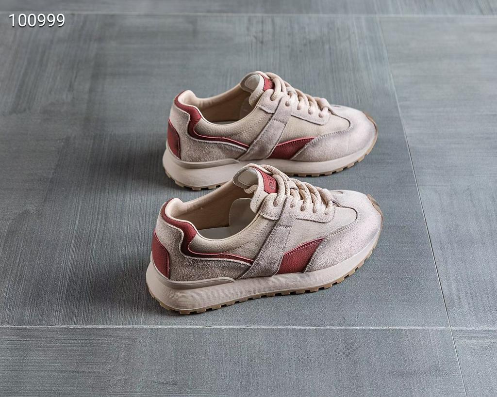 Leather mesh Forrest Gump shoes women's 2025 new autumn breathable retro versatile platform casual sports waffles