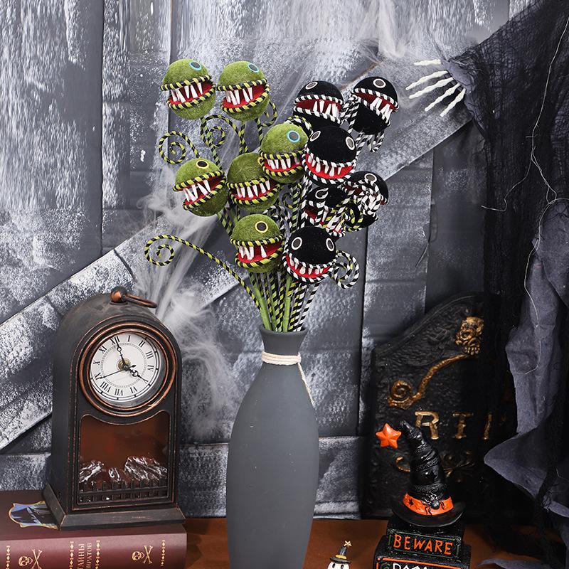 Halloween Decorations, DIY, Creative Horror Decorations, Man Eating Flower Cuttings and Bouquets, Home Party Decorations, Home Ornaments