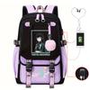 Demon Slayer Ghost Slayer Blade Peripheral Printing Trend Junior High School Students Large Capacity Student School Bag