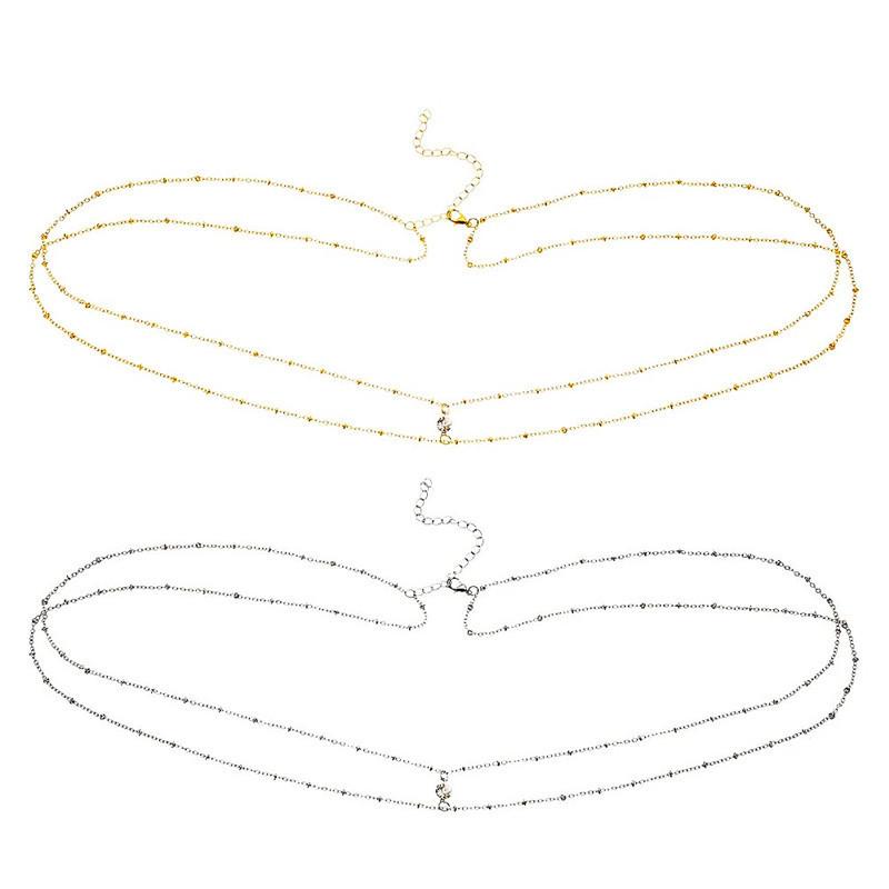 Double Layer Bead Ladies Waist Belly Chain Piercing Jewelry Fashion Body  Trendy Jewelry Accessories Spring Summer Gifts