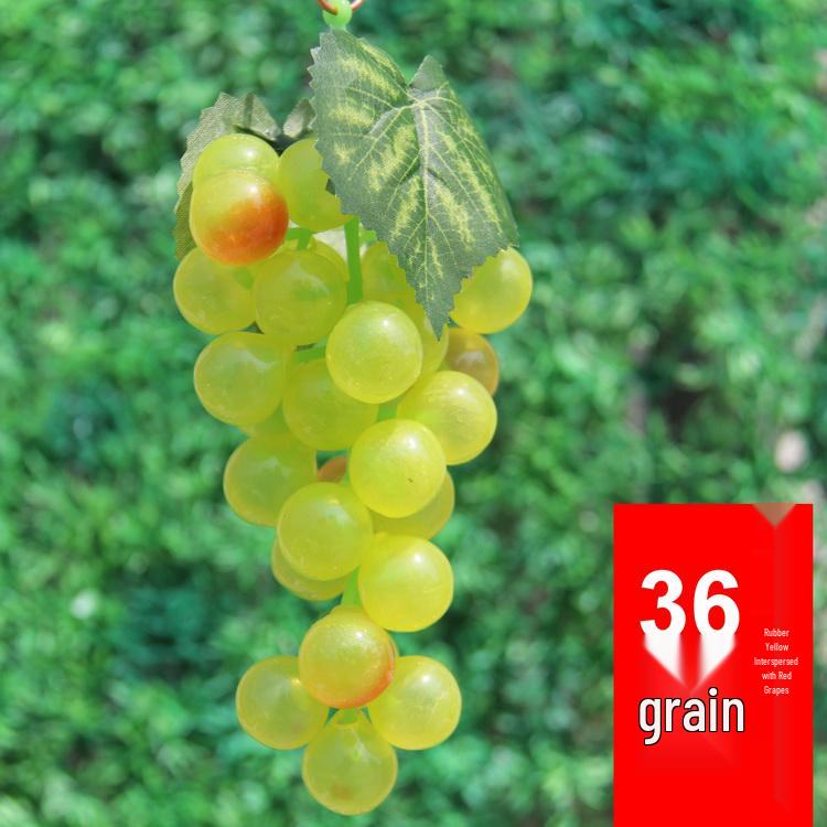 Large Grape Leaf Vine Decoration - Fake Fruit String for Wall, Ceiling, or Pipe with Green Tree Leaves