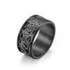 Ring im keltischen Stil aus nordischem Titanstahl Keltischer Wolf Herrenring Armband