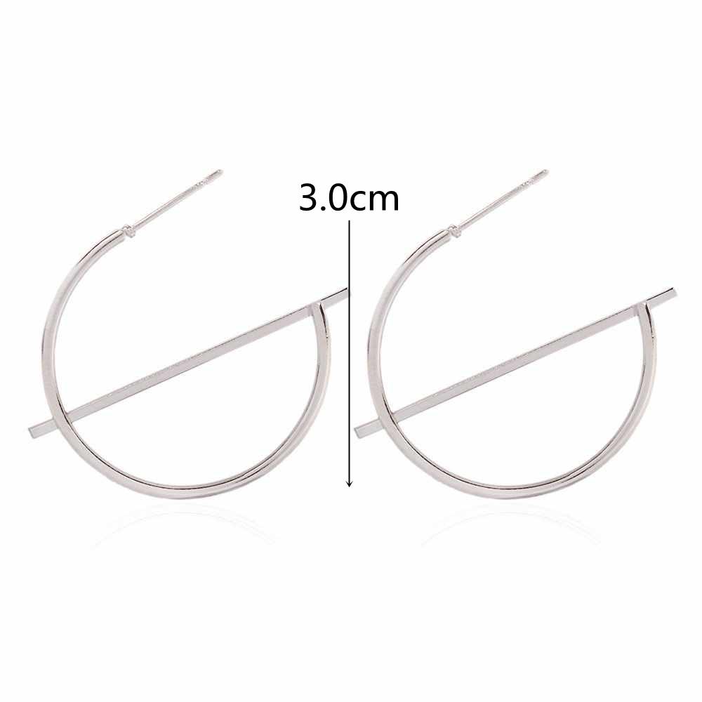Fashion Statement Earrings Metal Round Geometric Earrings For Women Hanging Dangle Modern Jewelry Punk