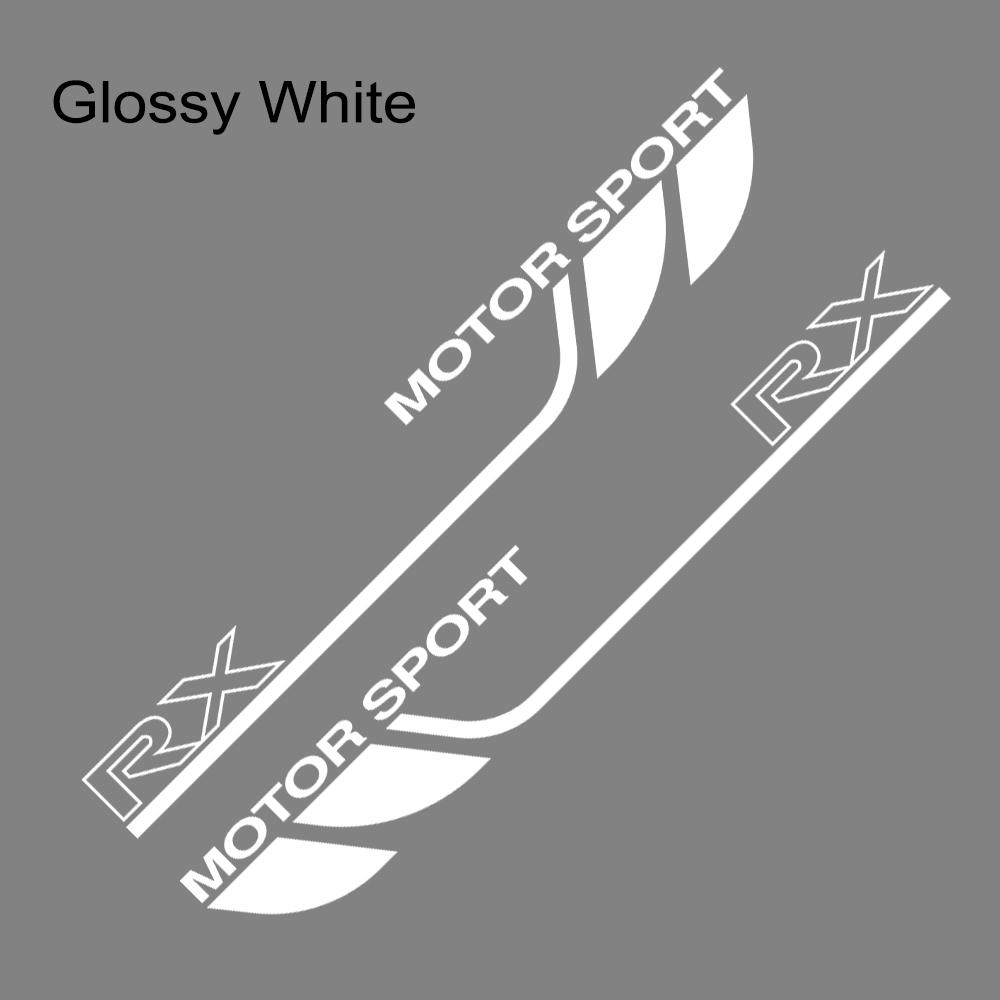 2PCS Car Door Side Stripe Stickers For Lexus RX 350 250 300 Motor Graphics Sport Body Decoration Auto Accessories Vinyl