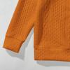Men's Winter Solid Color Casual Tops Long Sleeve Round Neck Sweatshirt