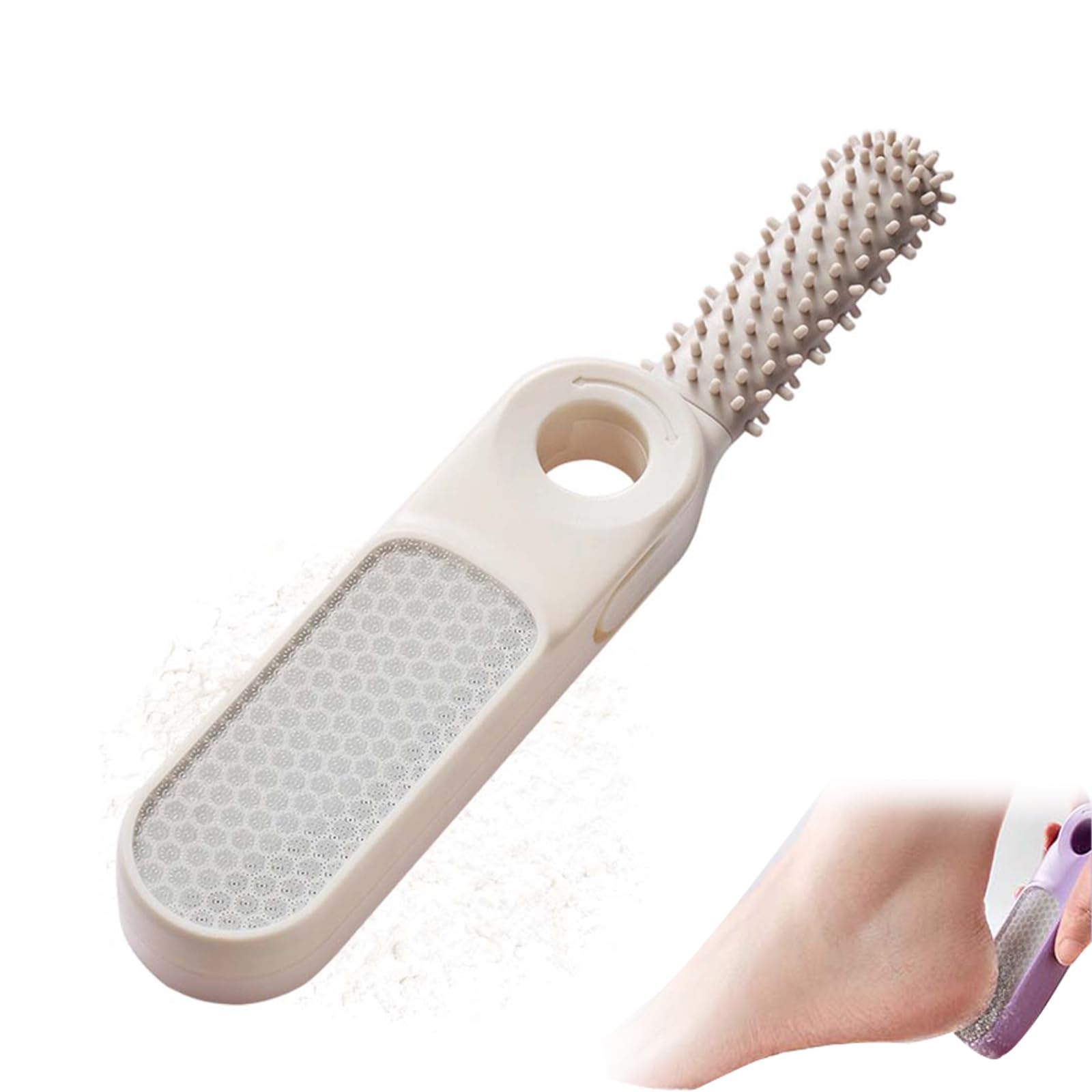 

2-in-1 Foldable Foot Scrub Board with Toe Separator Cleaner, 2026 New Corn Remover (Heel Scraper and Shower Foot Scrub for Removing Dead Skin)