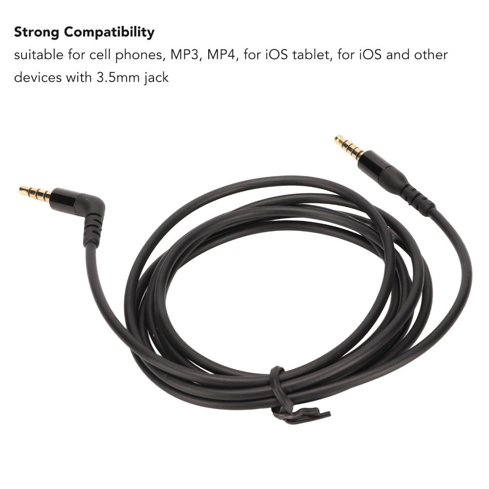 TRRS To TRRRS Replacement Headphone Cable Plug and Play Sound Cable Music Listening
