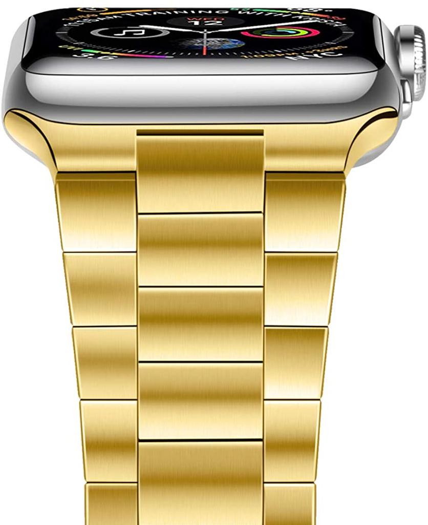Keepwin Metal Solid 304 Stainless Steel Belt Strap Wrist Watch Band Smartwatch Strap for Apple IWatch 9 8 7 6 5 4 3 2 1 SE