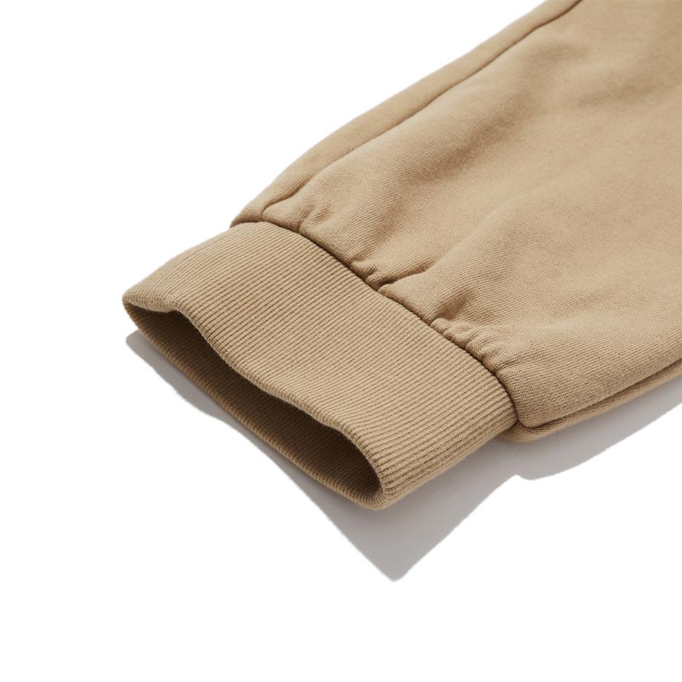 BRIAN BERRY Fleece-Lined Sweat Pants_Camel