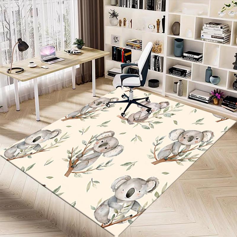 1PC Koala Leaves Anti-slip Carpet, Suitable for Office, Bedroomand Playrooms. It Can Also Be Used As a Sofa Footrest cover-W43