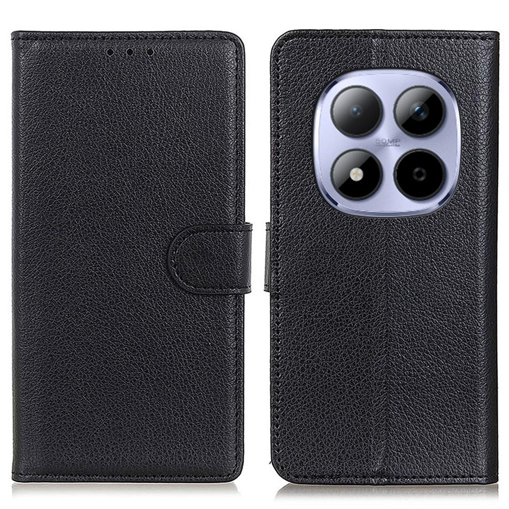 For Xiaomi Poco M8 Pro 5G/Redmi Note 15 Pro+ 5G (Global) Wallet Case PU Leather Phone Cover Litchi Texture