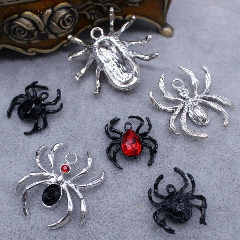 Artistics Metal Spiders Decorations for Clothing Embellishment Art Supplies Safe Craft Components