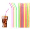 200pcs Transparent Color Bendable Drink Straw, Disposable Soybean Milk And Other Necessities, Fashionable And Practical