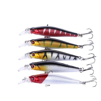 Schwimmende Minnow Forellen- & Makrelen-Angelköder Bedruckte ABS-Künstköder für Süßwasser, Salzwasser & Seen 8CM/8.7G